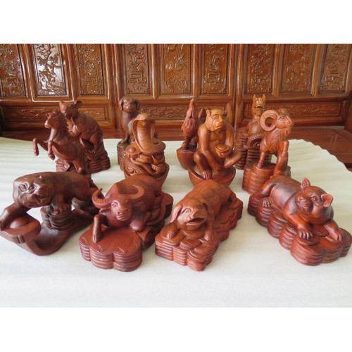 Tượng 12 Con Giáp Gỗ Hương Shop Gỗ Hương